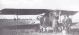 Halberstadt CL-IV nr 525/18 z 14 Eskadry Wywiadowczej po kapotażu w maju 1921 r. (Źródło: Morgała A. ”Samoloty wojskowe w Polsce 1918-1924”).