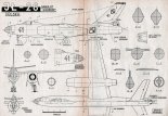 Iljuszyn Ił-28, plany modelarskie. (Źródło: Modelarz nr 8/1958).
