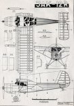 Jakowlew Jak-12R, plany modelarskie. (Źródło: Modelarz nr 8/1955). 