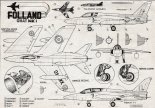 Folland ”Gnat” Mk1, plany modelarskie. (Źródło: Modelarz nr 11/1961).