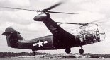 Wersja śmigłowca Platt-LePage XR-1A w locie. (Źródło: USAAF).