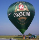 Balon Kubíček BB-22 (SP-BAE) ”Okocim”. (Źródło: Copyright Ladislav Zápařka via ”LZ- przedstawiciel  czeskiego przemysłu lotniczego w Polsce”).