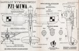 LWS-3 ”Mewa”, plany modelarskie. (Źródło: Modelarz nr 12/1961).