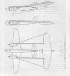 Projekt przyczepki do samolotu bombowego Bristol ”Blenheim” Mk.IV. (Źródło: Technika Lotnicza i Astronautyczna nr 4/1989).