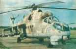 Śmigłowiec szturmowy Mil Mi-24D w barwach polskiego lotnictwa wojskowego. (Źródło: Skrzydlata Polska nr 41/1990).