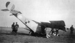 Uszkodzony samolot Nieuport 80E2 nr 5. (Źródło: archiwum).