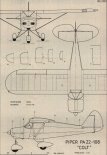 Piper PA-22 ”Colt”. Plany modelarskie (Źródło: Modelarz nr 7/1987).