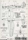 CSS-10A, plany modelarskie. (Źródło: Modelarz nr 9/1962).