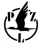 Logo Państwowych Zakładów Lotniczych w latach 1936-1939. (Źródło: rys. Krzysztof Luto).