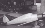 Model tunelowy samolotu myśliwskiego PZL-45 ”Sokół” we wczesnej konfiguracji, ale już z silnikiem Gnöme-Rhöne 14M.  (Źródło: Morgała A. ”Samoloty wojskowe w Polsce 1924-1939”).