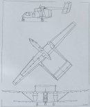 PZL M15 ”Belphegor” Rysunek w trzech rzutach. Strona 5/5. (Źródło: Technika Lotnicza i Astronautyczna nr 5/1977, ze zbiorów Józefa Bystrowskiego).