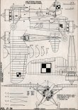 PZL P-7a, plany modelarskie. (Źródło: Modelarz nr 7/1969).