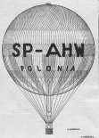 Balon JP-2GB ”PoloniaI” (SP- AHW), rysunek. (Źródło: rys. Andrzej Morgała via Skrzydlata Polska nr 49/1963).