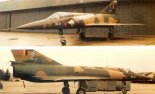Dwa zdjęcia ”Mirage 5 BA” nr BA21 wykonane na początku roku 1995 r. w Dęblinie. (Źródło: Andrzej Rogucki i Wojciech Łuczak via Aeroplan nr 2/1995).